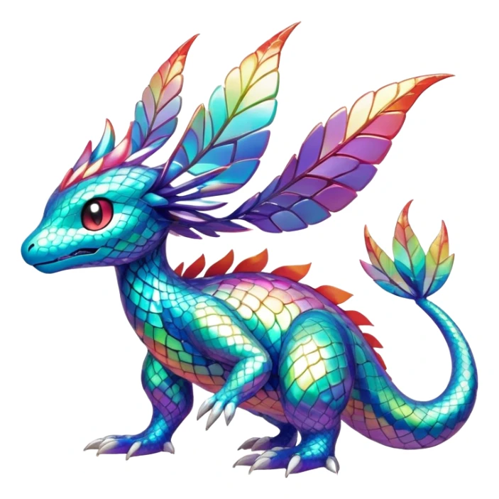 Shiny Exotic Pokémon-Fakémon-hybrid-creature (full body) sticker