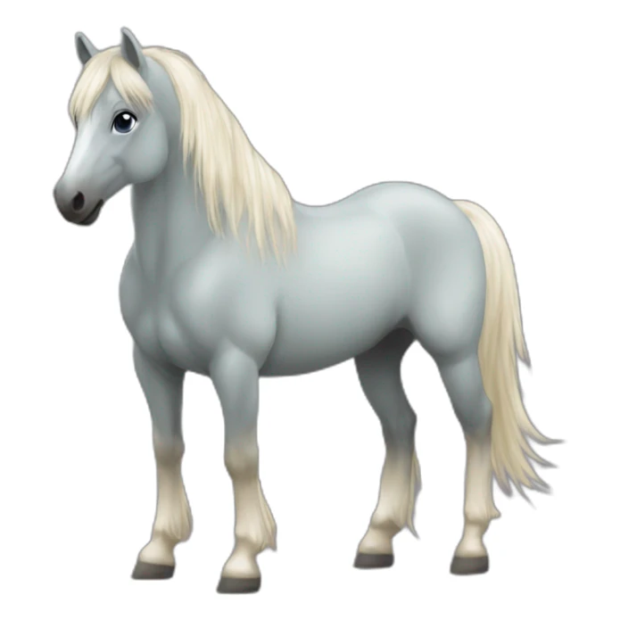 poney fjord coupe iroquoise sticker