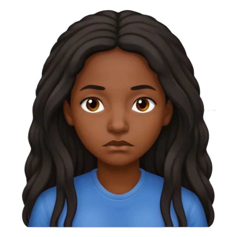 sad black prisoner long haired woman mug shot with bg no cup sticker