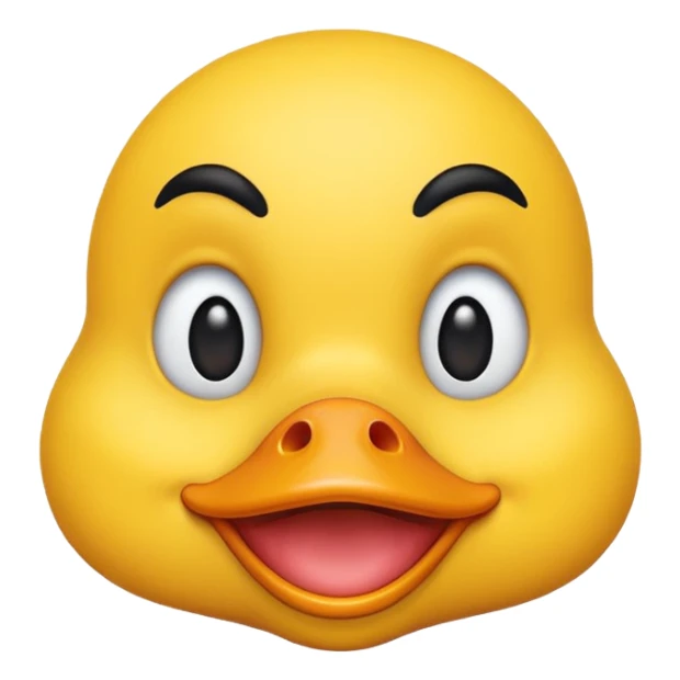 emoji face making duck lips (ios emoji style) sticker