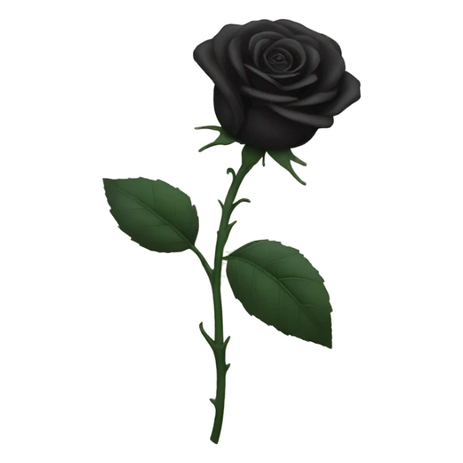 black rose sticker