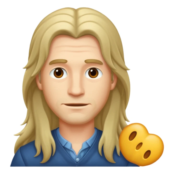 Saçı uzunolan bir erkek çiz sticker