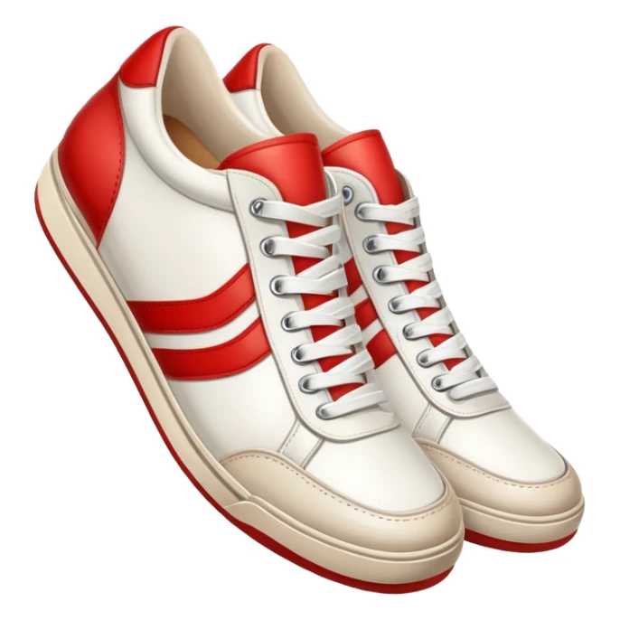pair of retro sneakers sticker