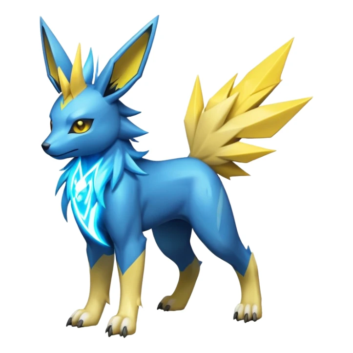 Manectric-Lucio-Jolteon-Fakémon-hybrid-creature (full body)  sticker