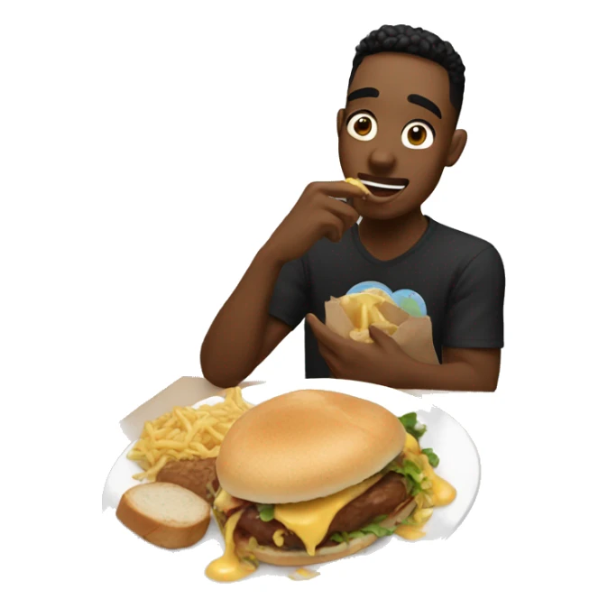 My boyfriend loving food sticker