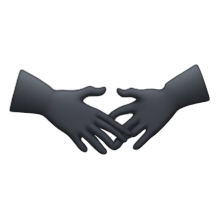 vampire handshake, skiny pale hands sticker