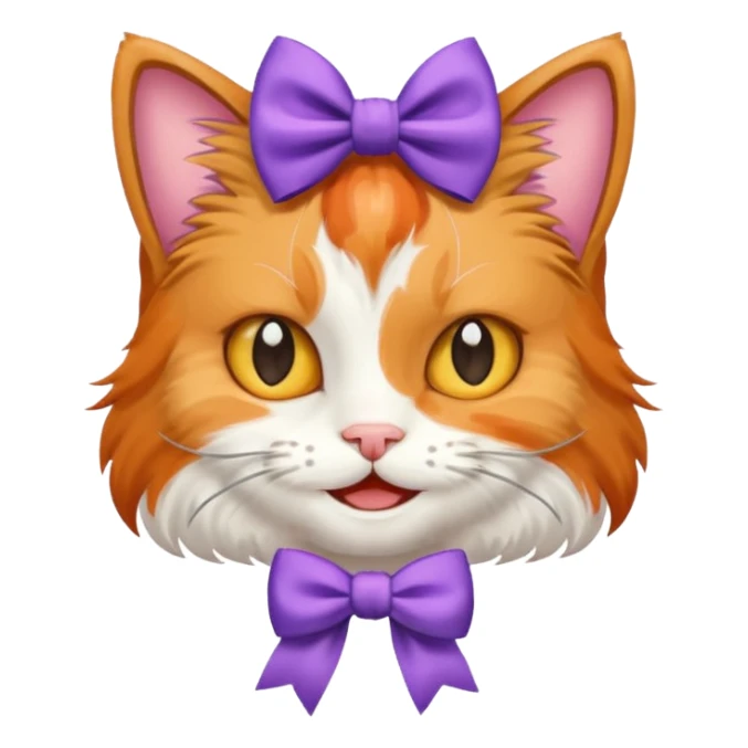 GATITA ENAMORADA CON UN MOÑO sticker