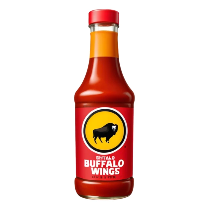 Buffalo Wild Wings sauce brand bottle  sticker