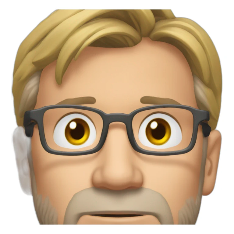 jurgen klopp placing hands under the head sticker