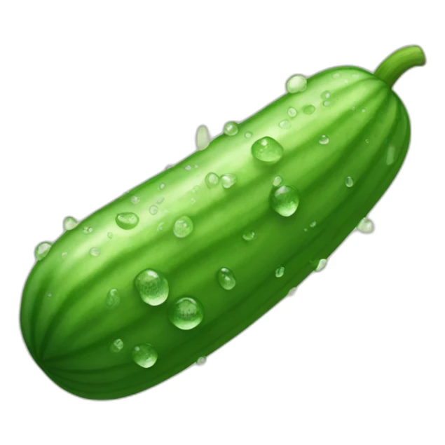 cucumber with sweatdrops sticker