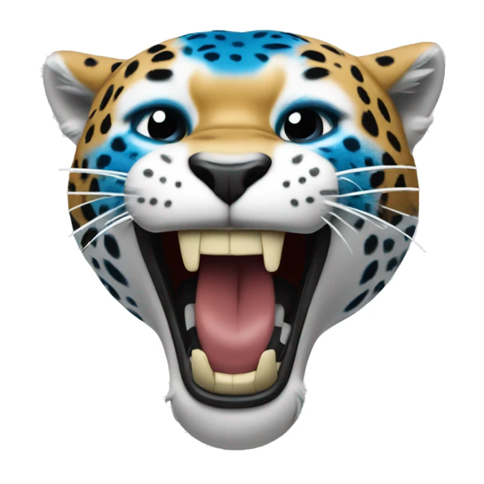 Red,blue and white cheer now that says jaguars sticker