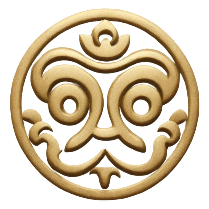 Balinese Hinduism symbol for good fortune sticker