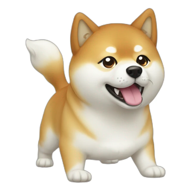 Shiba ghost sticker