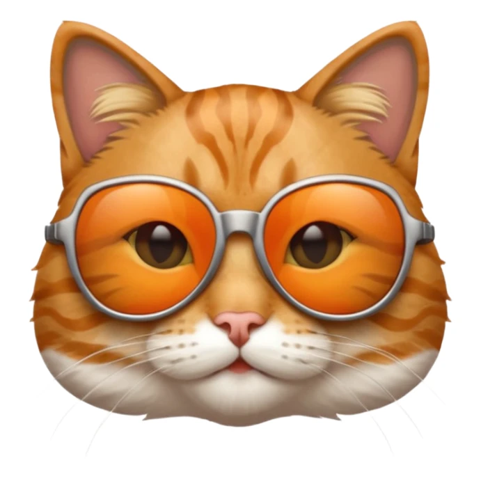 Cat wearing sunglasses sticker