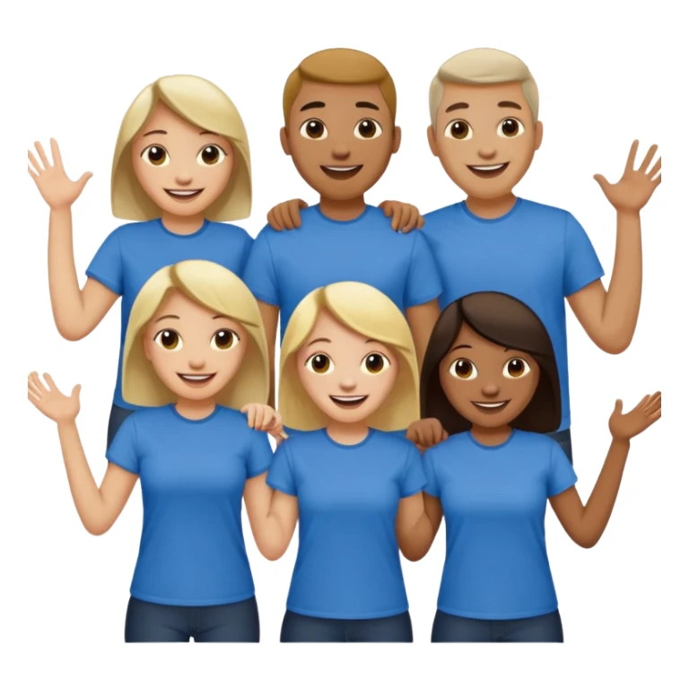 Group of people wearing tshirts that say club sticker