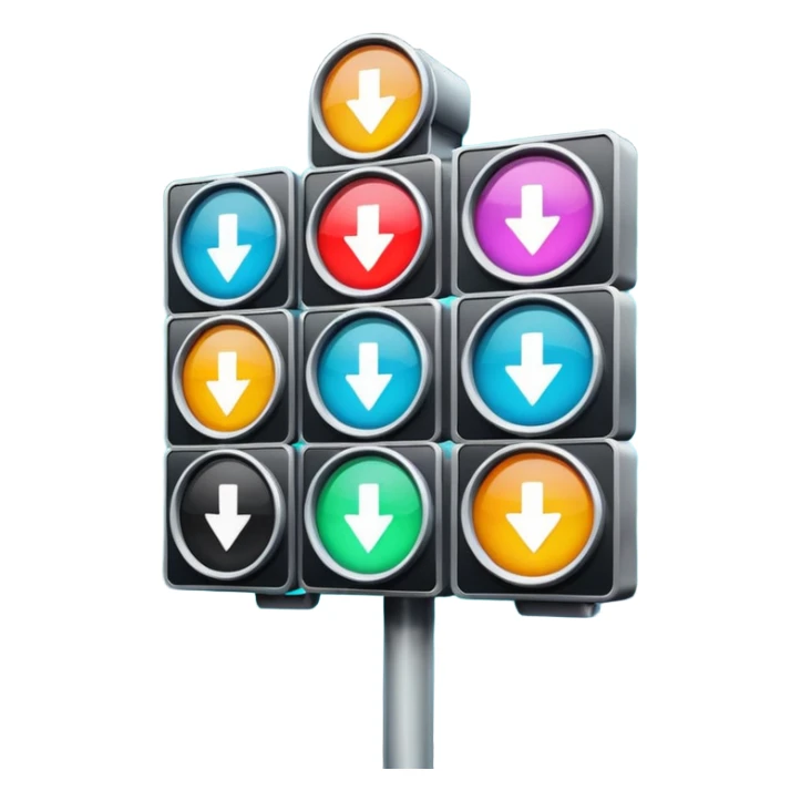 mac os icon rotation retro street signal rotating inversion sticker