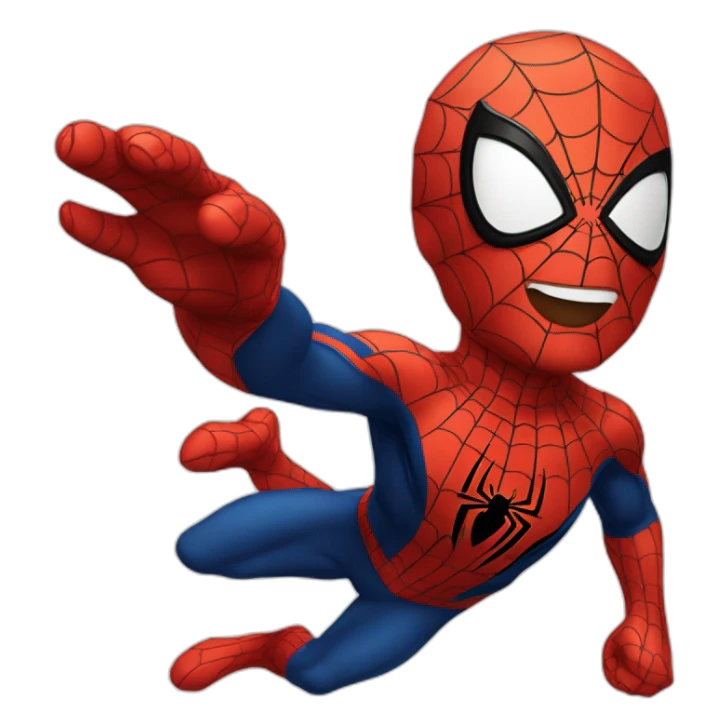 Spiderman white avec le pouce en l’air ios sticker