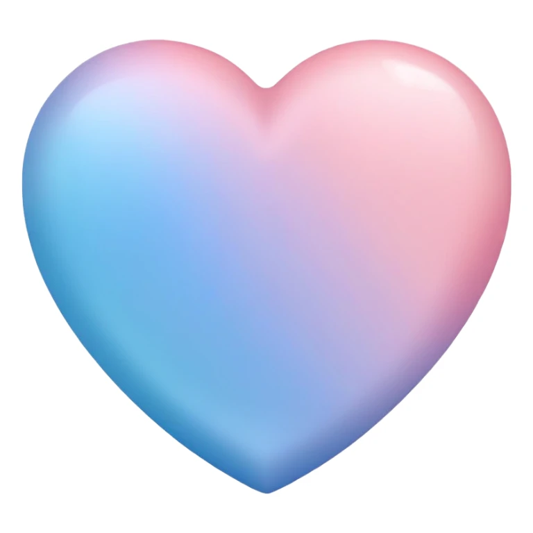 Cœur pastel rose and blue  sticker