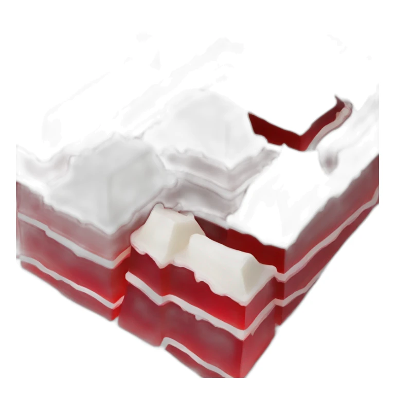 Great wall of china made from jello sticker