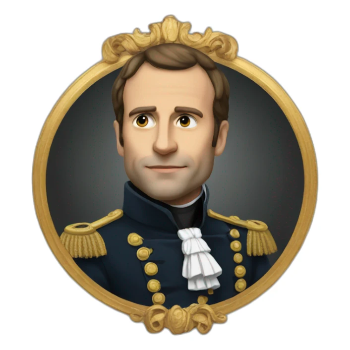macron the great lord sticker