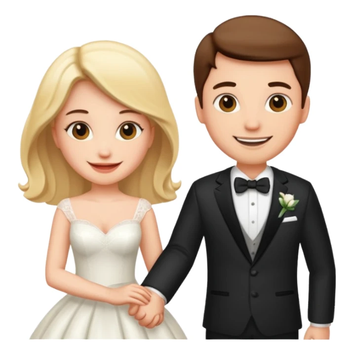 Newly married sexy couple sticker