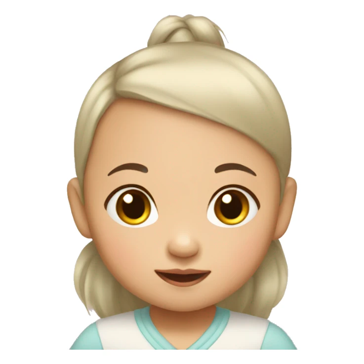 Asian baby girl sticker