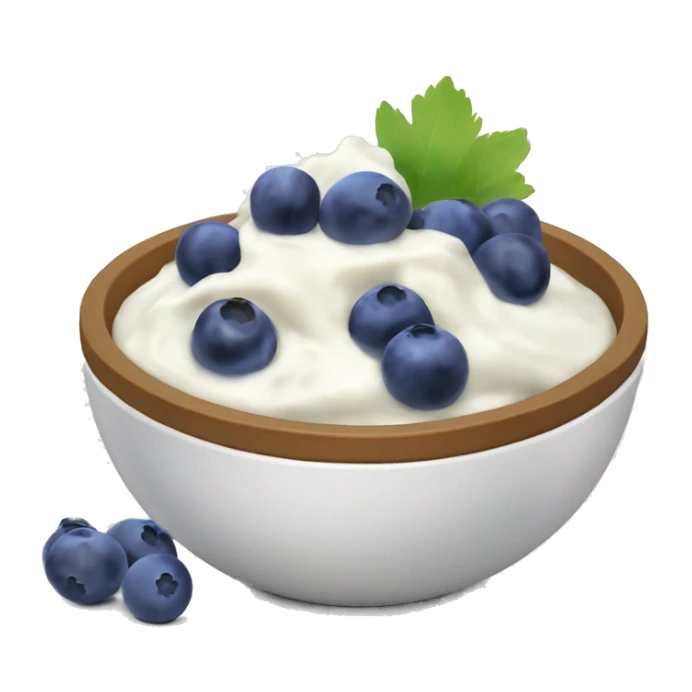 yoghurt bowl with grapes and blueberries sticker