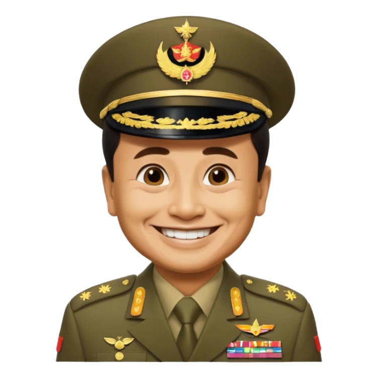 Thai military former dictator Prayut as emoji sticker