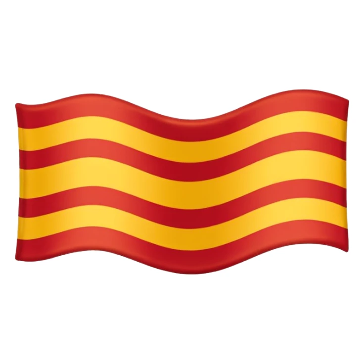 Uma bandeira da região da Catalunha sticker