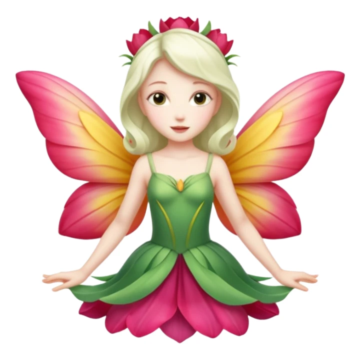 Tulip wings,Flower Fairy. sticker
