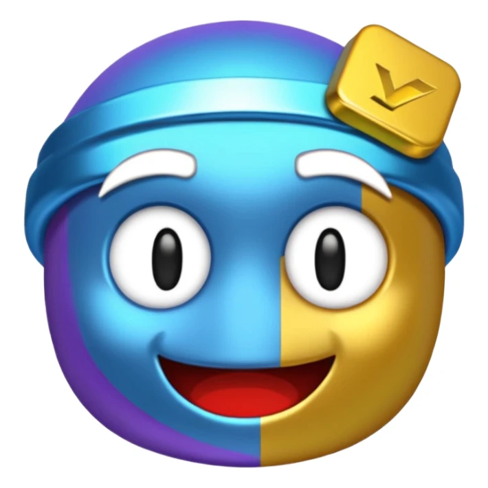 The roblox/discord version of the 🤑 emoji doing 67 sticker