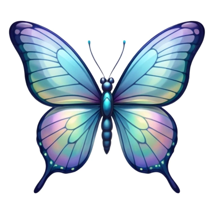 glass butterfly sticker
