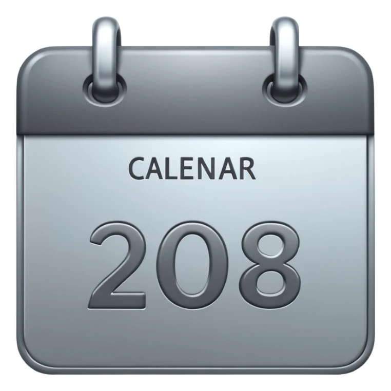 I want to generate a 3d image icon for a calendar sticker
