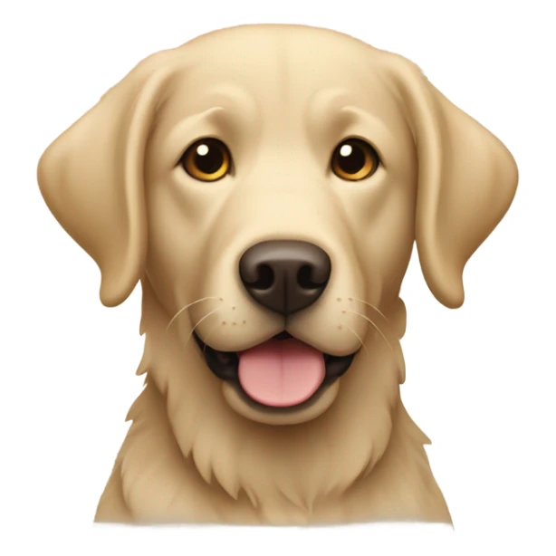 Beige shaggy hair Labrador retriever  sticker