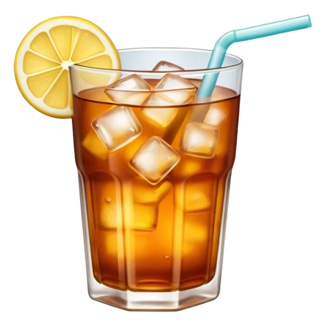 a glass of ice tea sticker