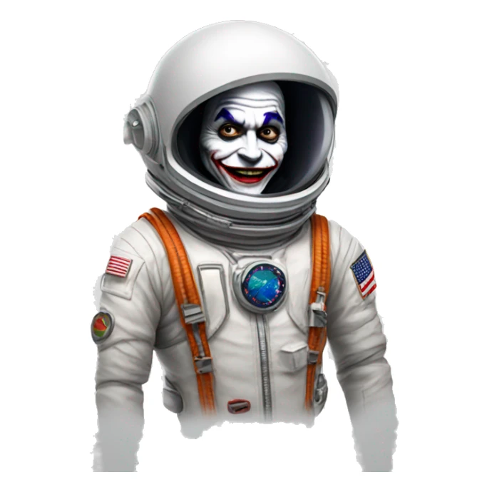 The Joker in an Astronaut Suite sticker