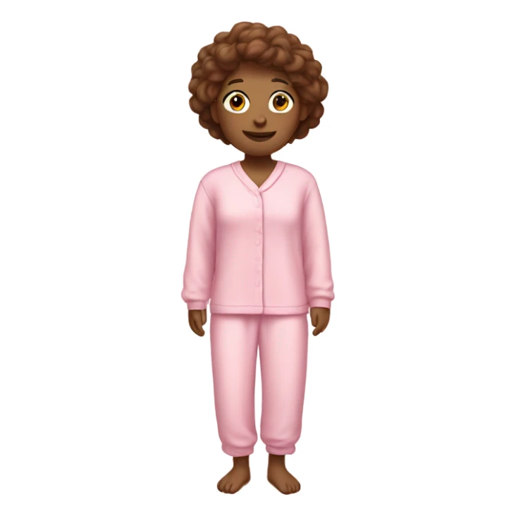 pink person in pink pajamas sticker