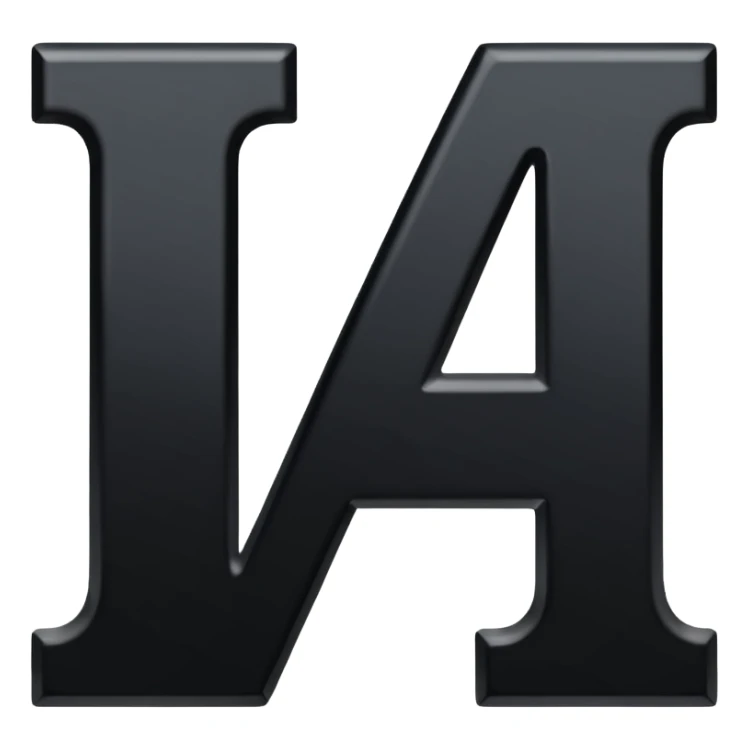 just the letters i and a next to eachother sticker