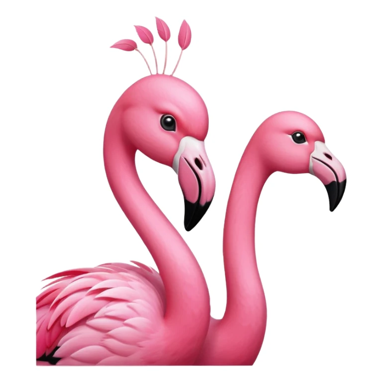 Flamingo with six fingers on his forehead sticker