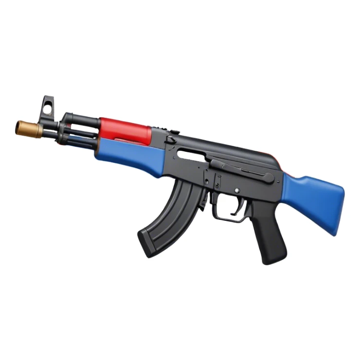 Russian countryball with ak-47 sticker