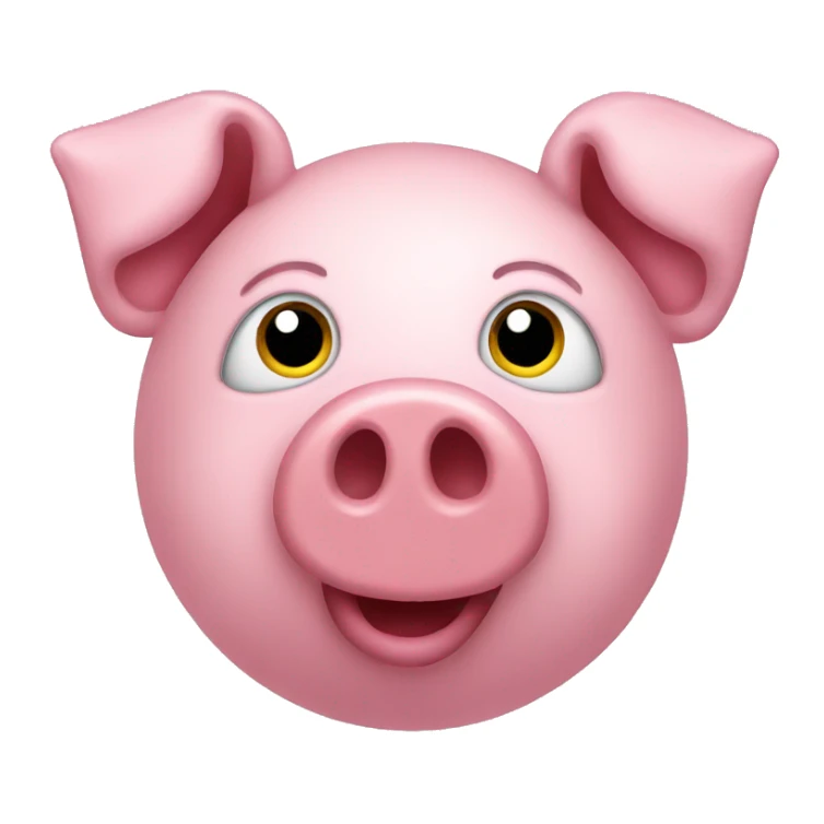 Pig ballon animal sticker