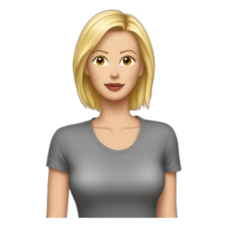 charlize theron wearing t-shirt sticker