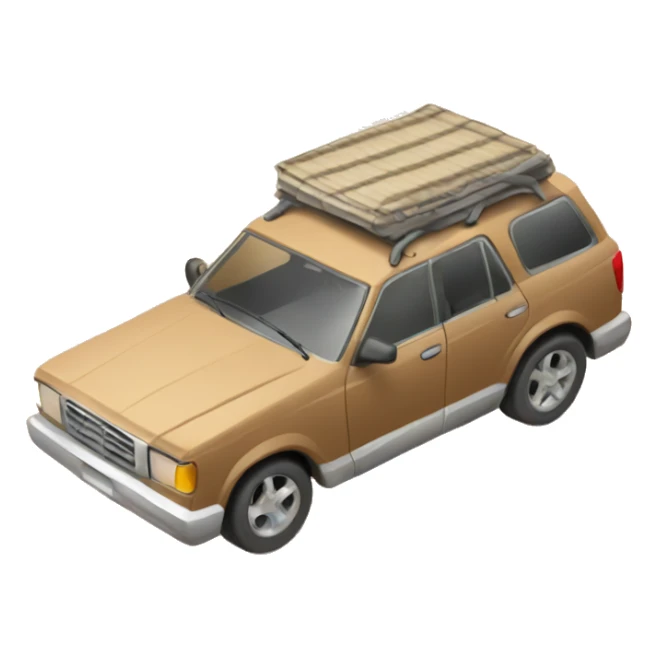 Desert with car sticker