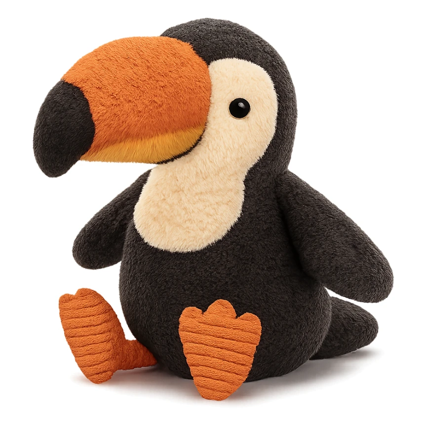 cute toucan jellycat plushie sticker