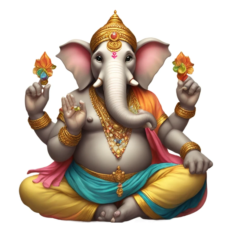 God ganesh giving blessings  sticker