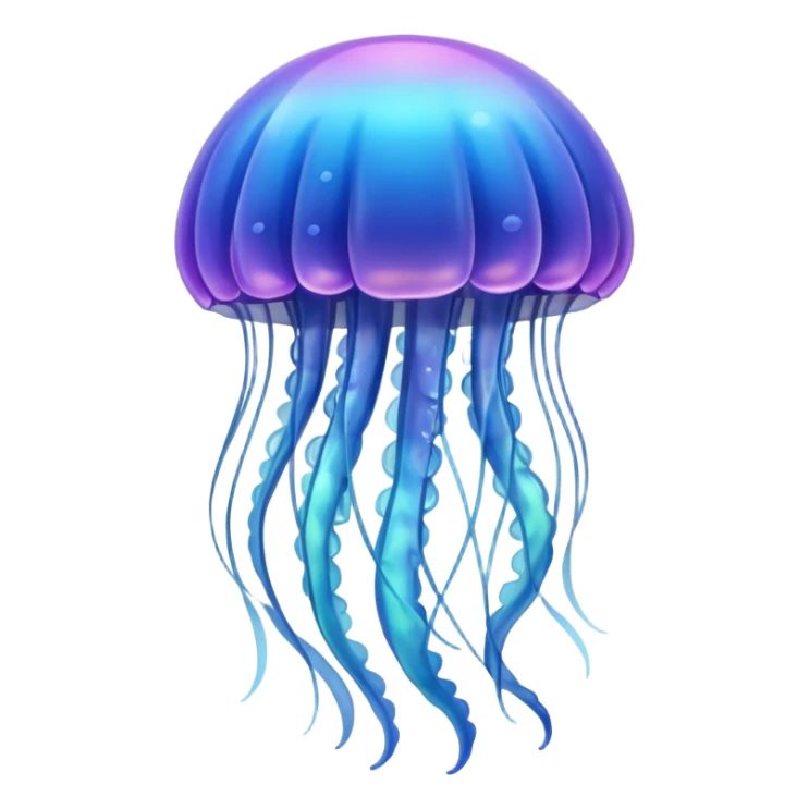 jellyfish with unique design and color but i want a simple one i dont want color orange and blue sticker
