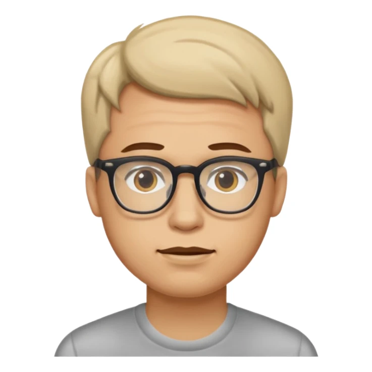 A man with glasses saying “ Are you mentally okay “! sticker