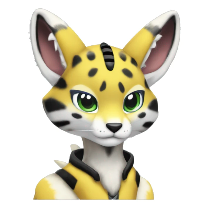 Anthro Metabee Medabee Renamon Zeraora Vernid Serval sticker