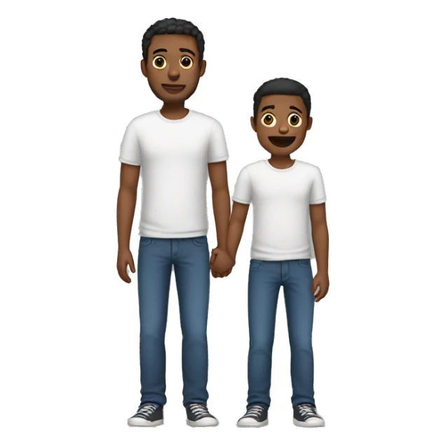 Son and father whole body sticker