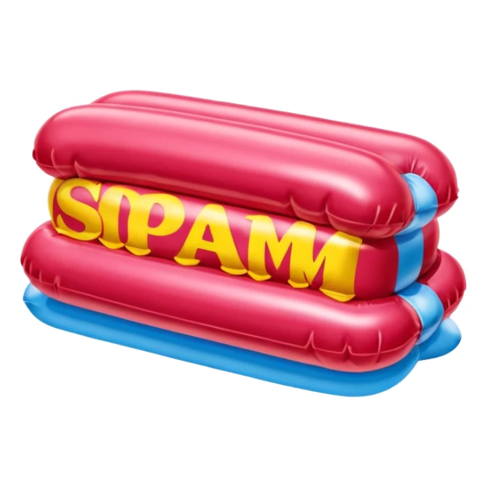  paris SPAM meat jeff koons style inflatable sculpture art painting  sticker
